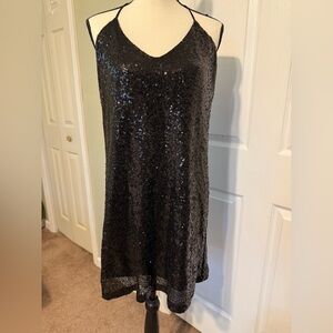 Jack by BB Dakota Black Sequin Mini Dress
